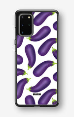 Samsung Galaxy S20 Plus Hard Case – Eggplant Pattern - View 1