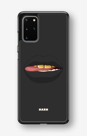 Samsung Galaxy S20 Plus Hard Case – Golden Lips - View 1