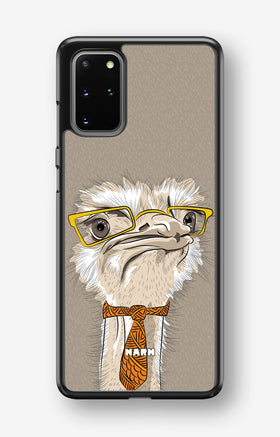 Samsung Galaxy S20 Plus Hard Case – Hipster Ostrich - View 1