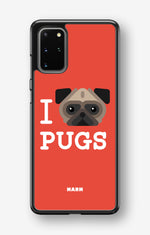 Samsung Galaxy S20 Plus Hard Case – I Love Pugs - View 1