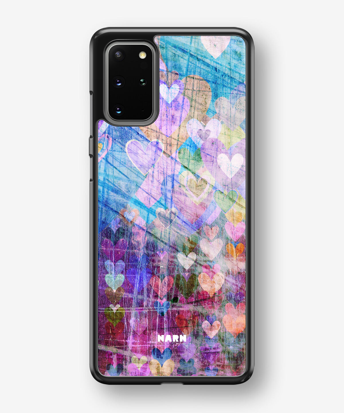 Samsung Galaxy S20 Plus Hard Case – Purple Hearts - View 1