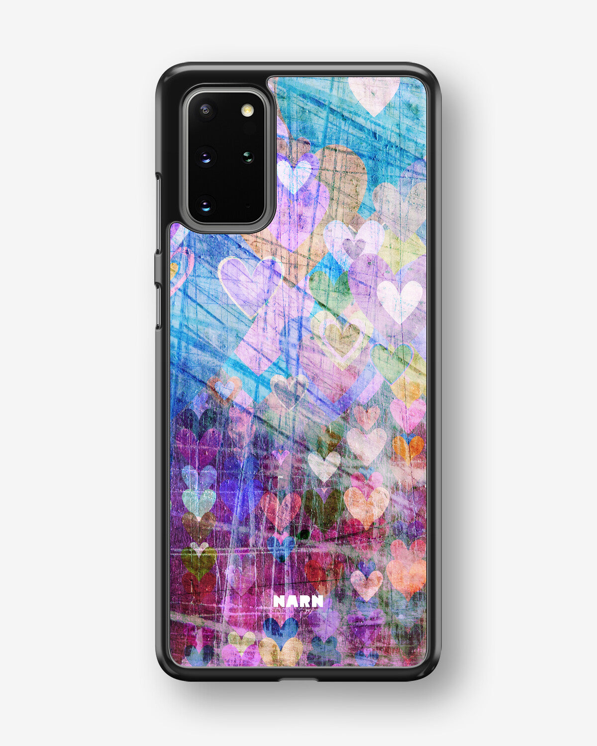 Samsung Galaxy S20 Plus Hard Case – Purple Hearts - View 1