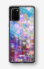 Samsung Galaxy S20 Plus Hard Case – Purple Hearts - View 1