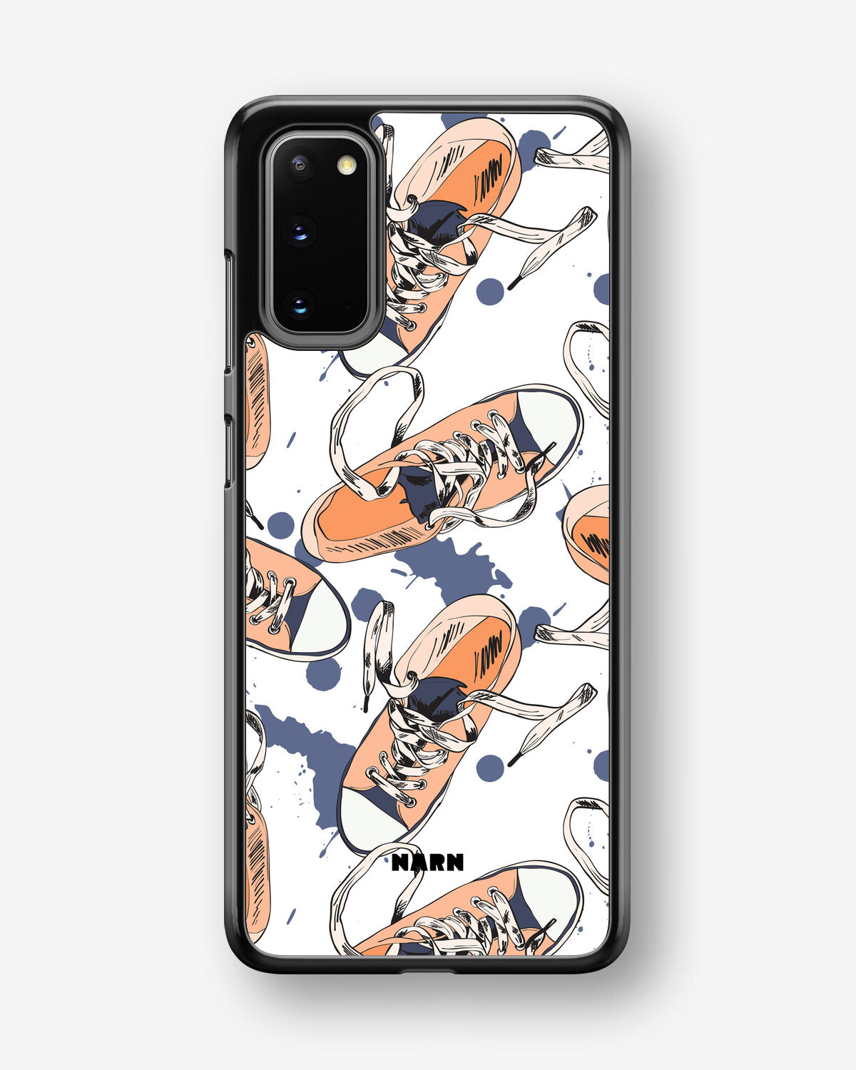 Samsung Galaxy S20 Hard Case – Apricot Sneakers - View 1