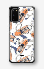 Samsung Galaxy S20 Hard Case – Apricot Sneakers - View 1