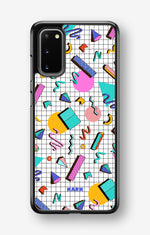 Samsung Galaxy S20 Hard Case – 80s Memphis - View 1