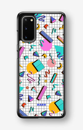 Samsung Galaxy S20 Hard Case – 80s Memphis - View 1