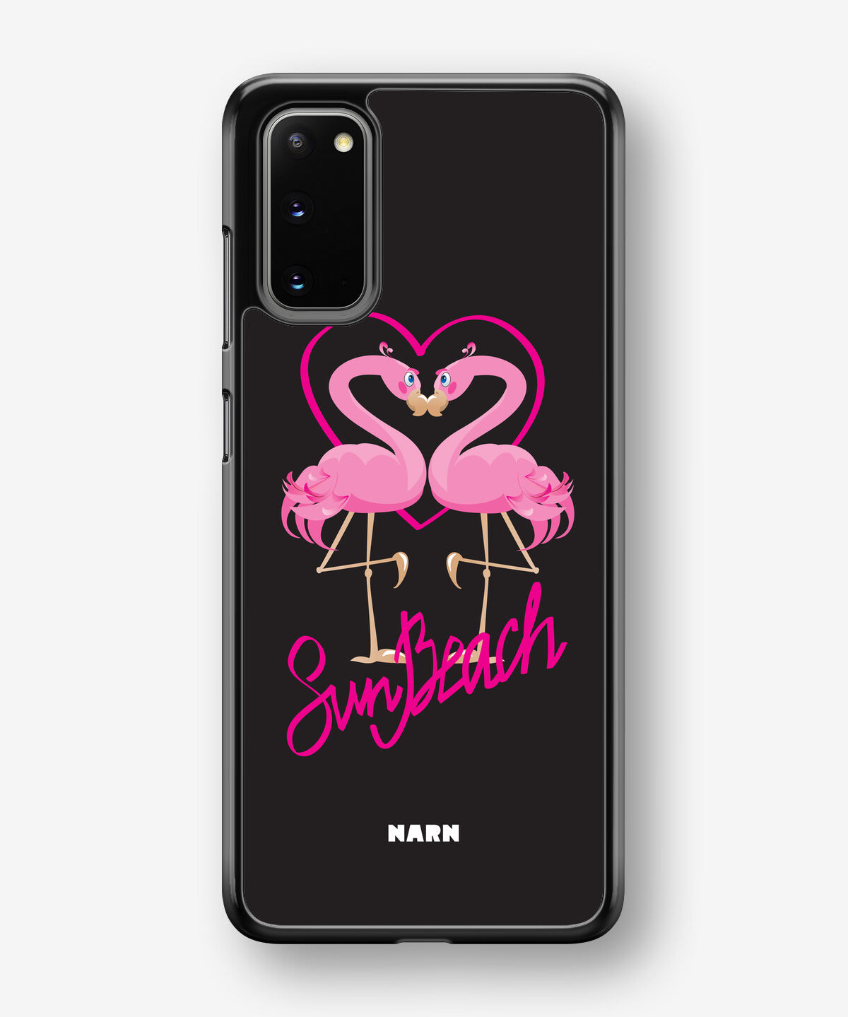 Samsung Galaxy S20 Hard Case – Beach Flamingo - View 1