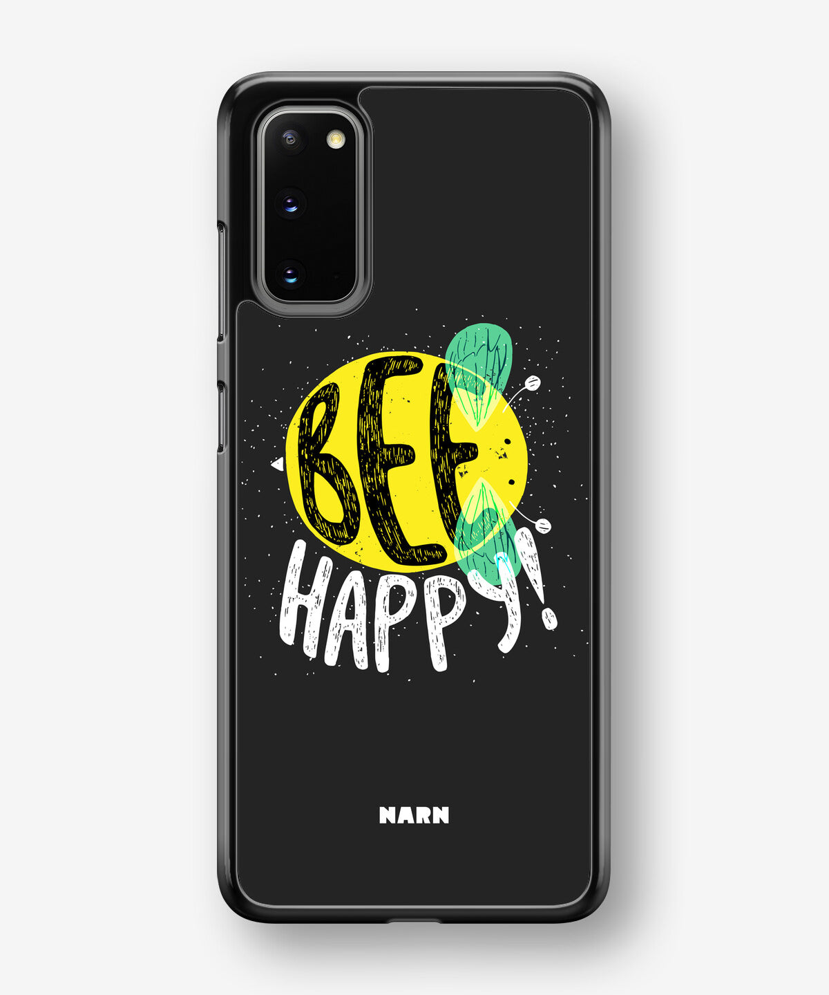 Samsung Galaxy S20 Hard Case – BEE Happy - View 1