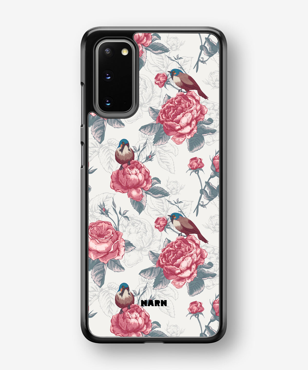 Samsung Galaxy S20 Hard Case – Birds Among Roses - View 1