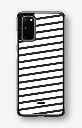 Samsung Galaxy S20 Hard Case – Black Stripes - View 1