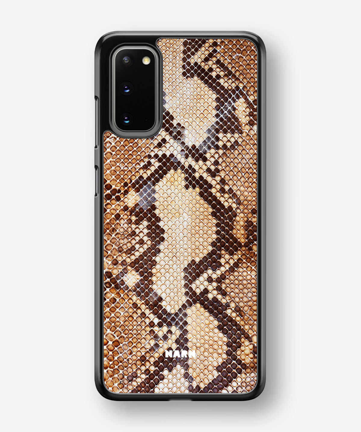 Samsung Galaxy S20 Hard Case – Brown Snakeskin - View 1