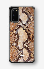 Samsung Galaxy S20 Hard Case – Brown Snakeskin - View 1