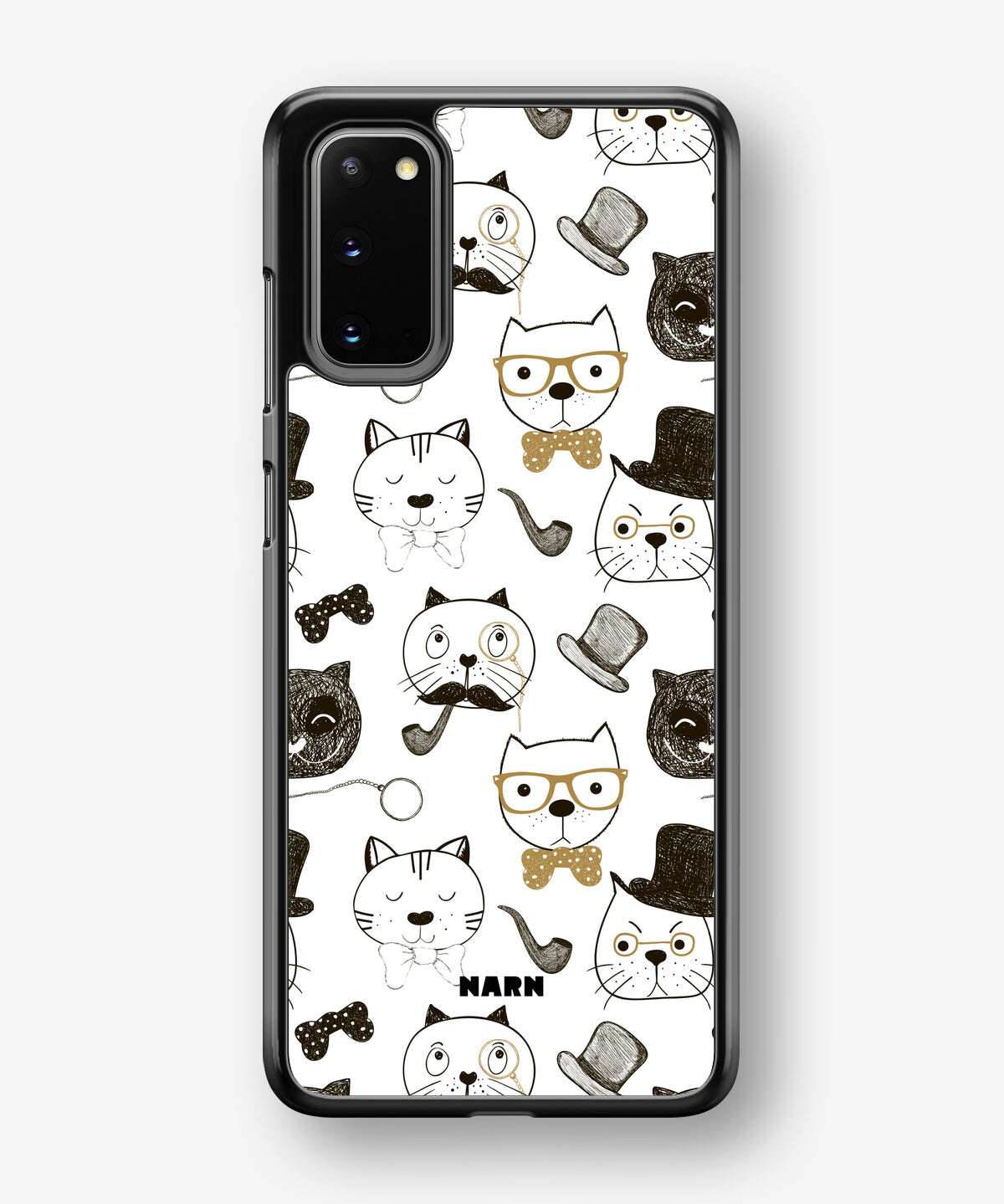 Samsung Galaxy S20 Hard Case – Cartoon Cats - View 1
