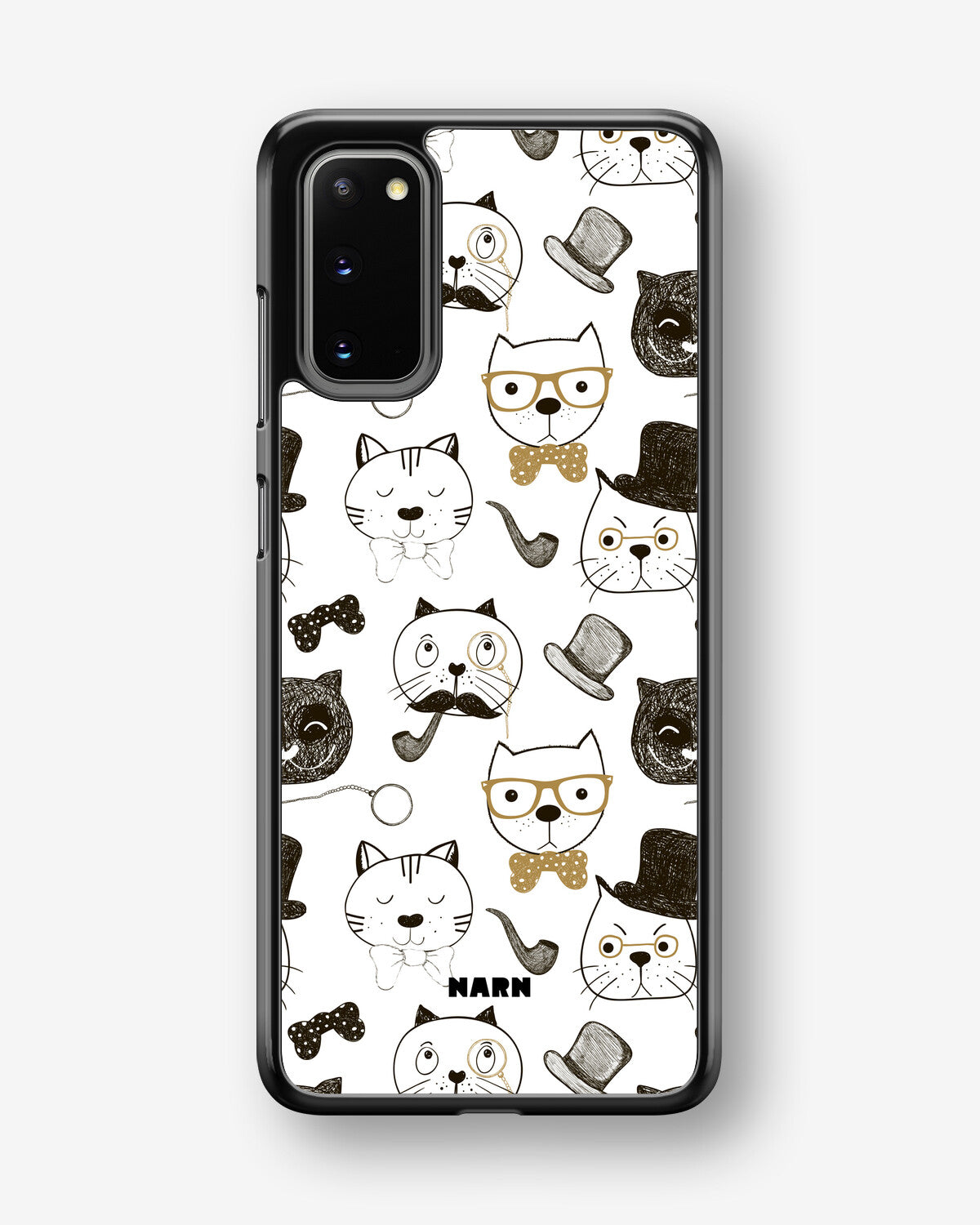 Samsung Galaxy S20 Hard Case – Cartoon Cats - View 1