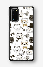 Samsung Galaxy S20 Hard Case – Cartoon Cats - View 1