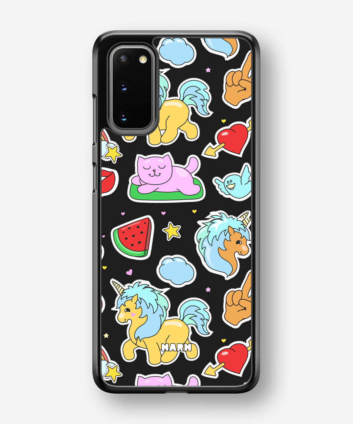 Samsung Galaxy S20 Hard Case – Cute Stickers - View 1