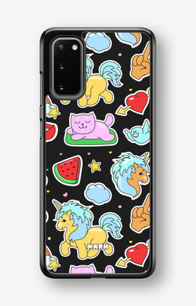 Samsung Galaxy S20 Hard Case – Cute Stickers - View 1