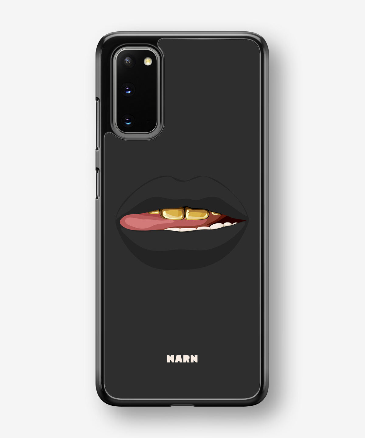 Samsung Galaxy S20 Hard Case – Golden Lips - View 1