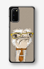 Samsung Galaxy S20 Hard Case – Hipster Ostrich - View 1