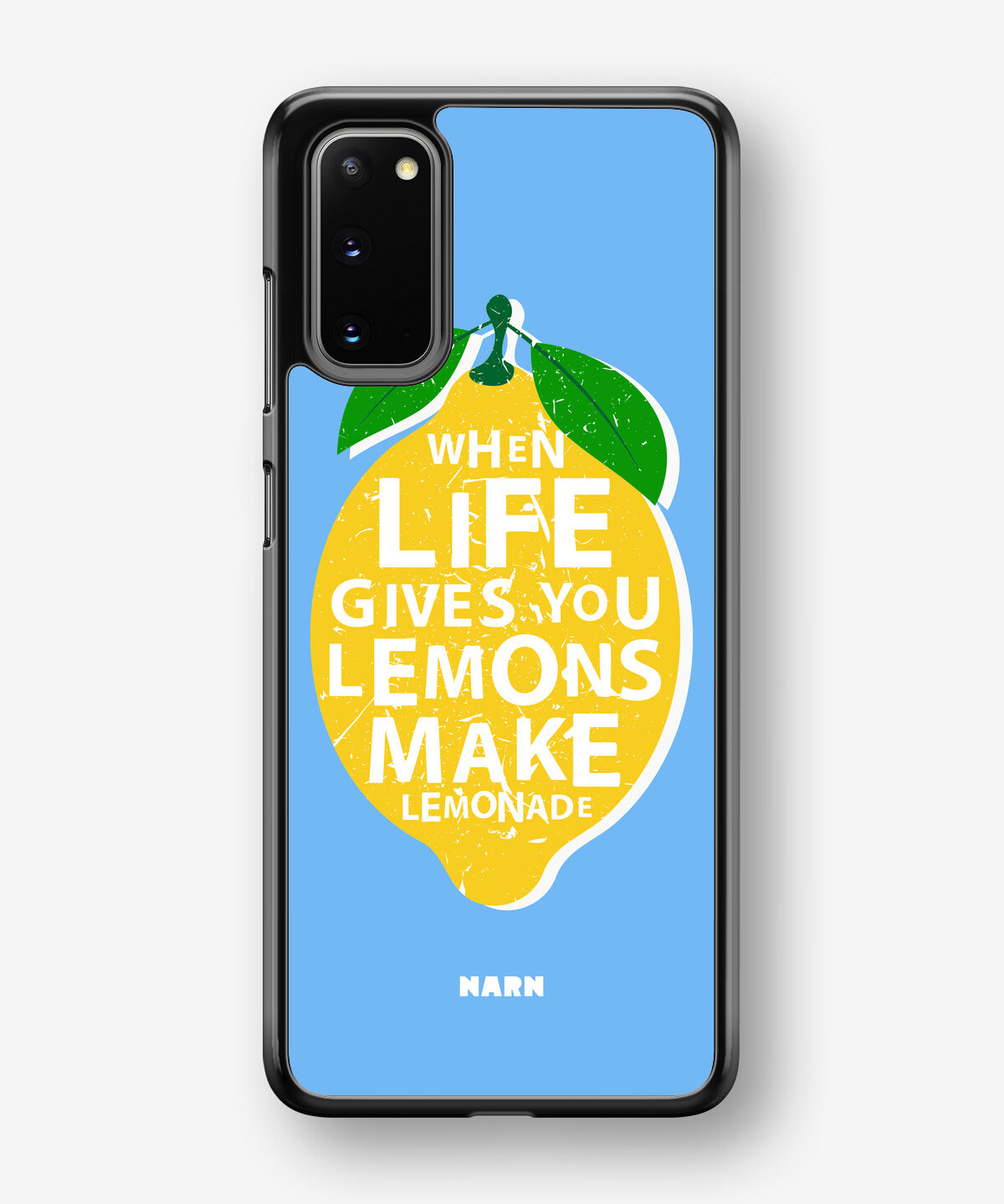 Samsung Galaxy S20 Hard Case – Lemon Quote - View 1