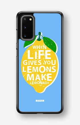 Samsung Galaxy S20 Hard Case – Lemon Quote - View 1