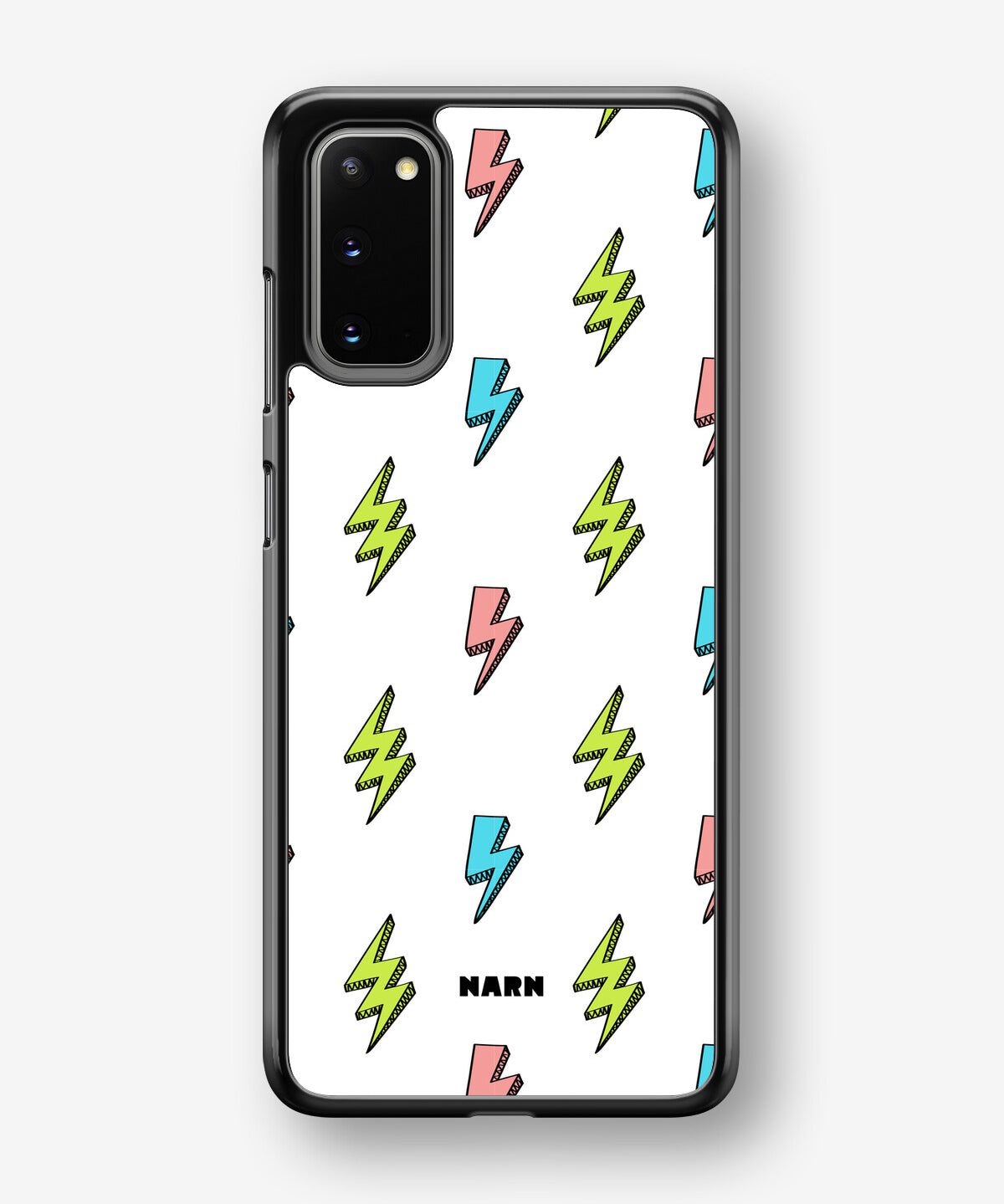 Samsung Galaxy S20 Hard Case – Lightning Bolts - View 1