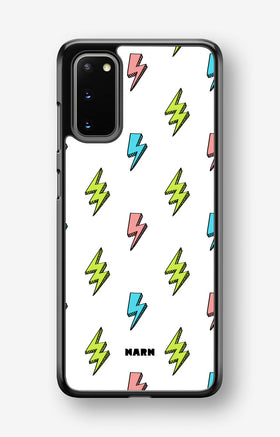 Samsung Galaxy S20 Hard Case – Lightning Bolts - View 1