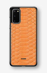 Samsung Galaxy S20 Hard Case – Orange Snake - View 1