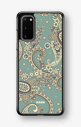 Samsung Galaxy S20 Hard Case – Paisley Green - View 1