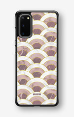 Samsung Galaxy S20 Hard Case – Pink Marble Waves - View 1