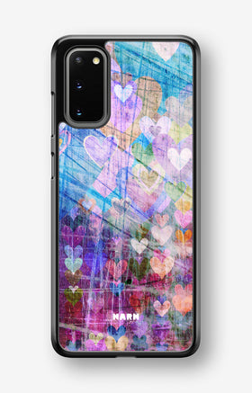 Samsung Galaxy S20 Hard Case – Purple Hearts - View 1