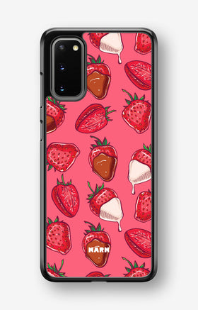 Samsung Galaxy S20 Hard Case – Strawberry Chocolate - View 1