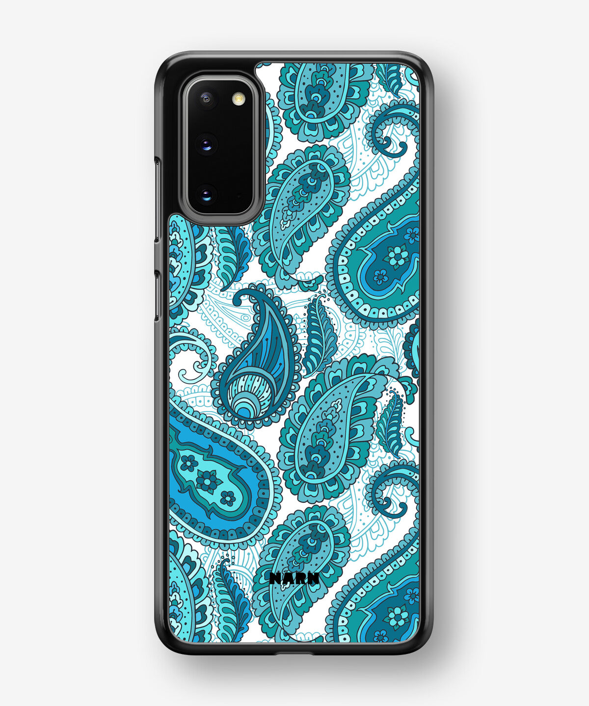 Samsung Galaxy S20 Hard Case – Turquoise Paisley - View 1
