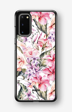 Samsung Galaxy S20 Hard Case – Watercolor Flowers - View 1