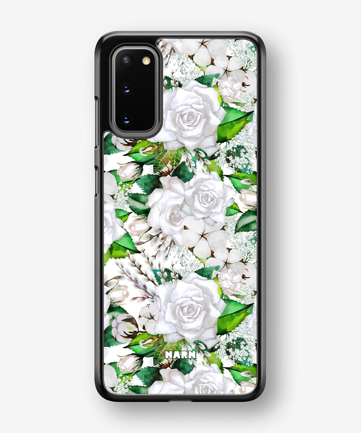 Samsung Galaxy S20 Hard Case – White Bloom - View 1