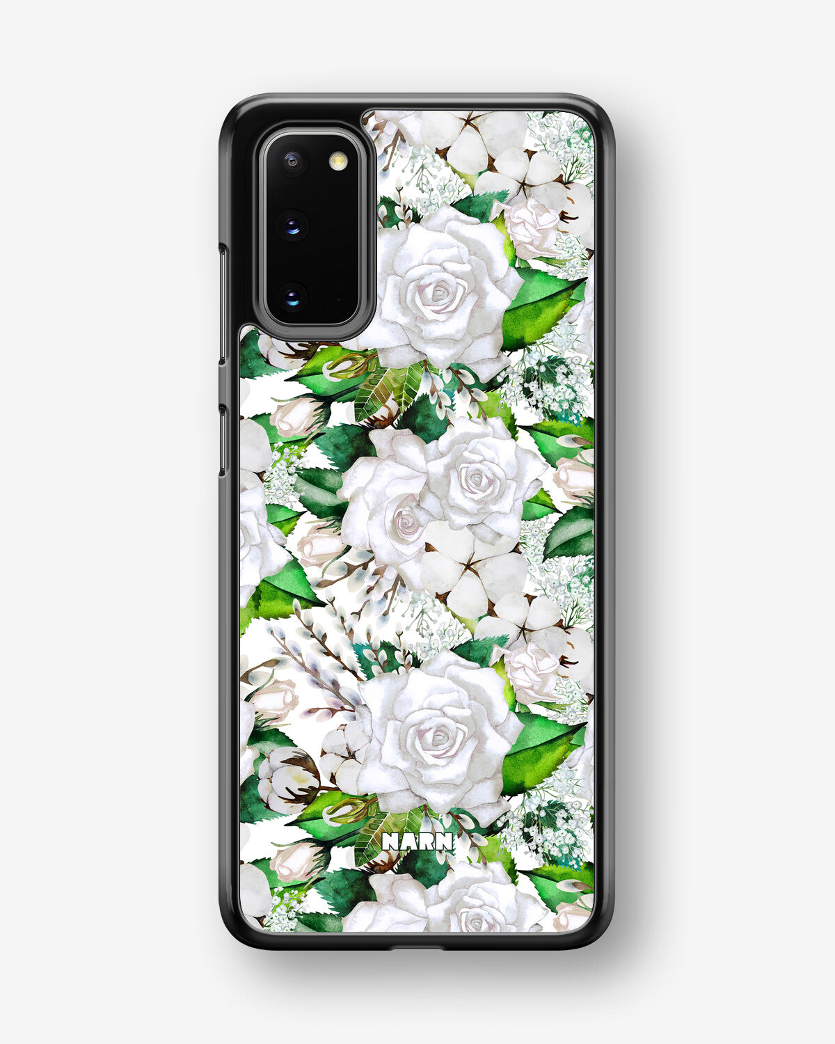 Samsung Galaxy S20 Hard Case – White Bloom - View 1