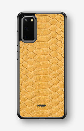 Samsung Galaxy S20 Hard Case – Yellow Snake - View 1