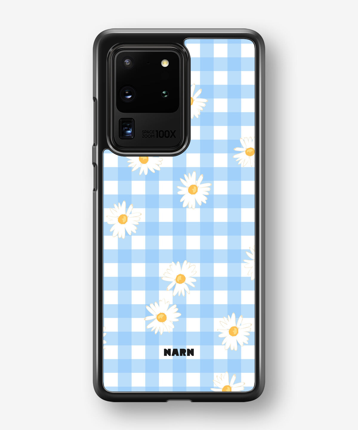 Samsung Galaxy S20 Ultra Hard Case – Blue Daisies - View 1