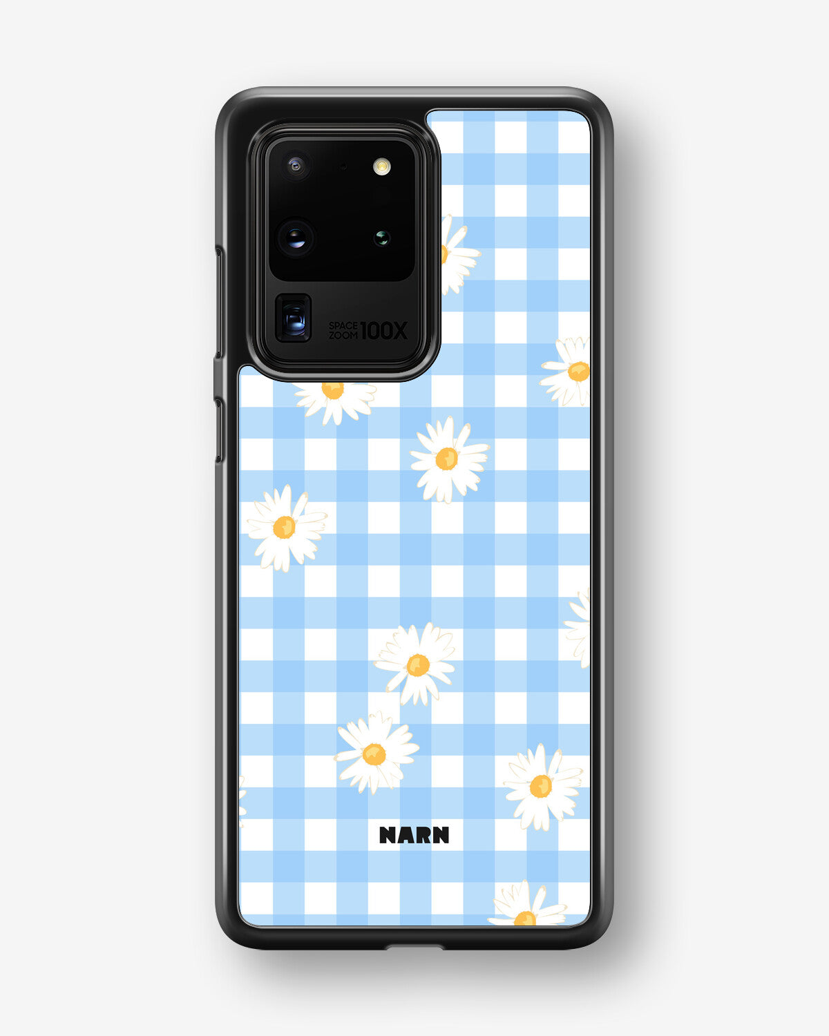 Samsung Galaxy S20 Ultra Hard Case – Blue Daisies - View 1