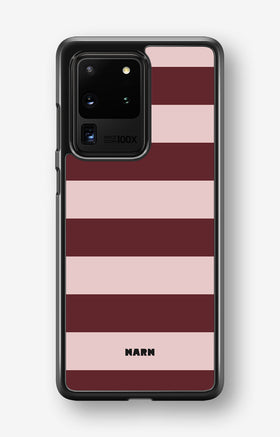 Samsung Galaxy S20 Ultra Hard Case – Cranberry Stripe - View 1
