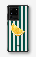 Samsung Galaxy S20 Ultra Hard Case – Lemon Stripes - View 1