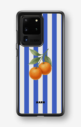 Samsung Galaxy S20 Ultra Hard Case – Orange Stripes - View 1