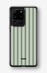 Samsung Galaxy S20 Ultra Hard Case – Sage Stripes - View 1