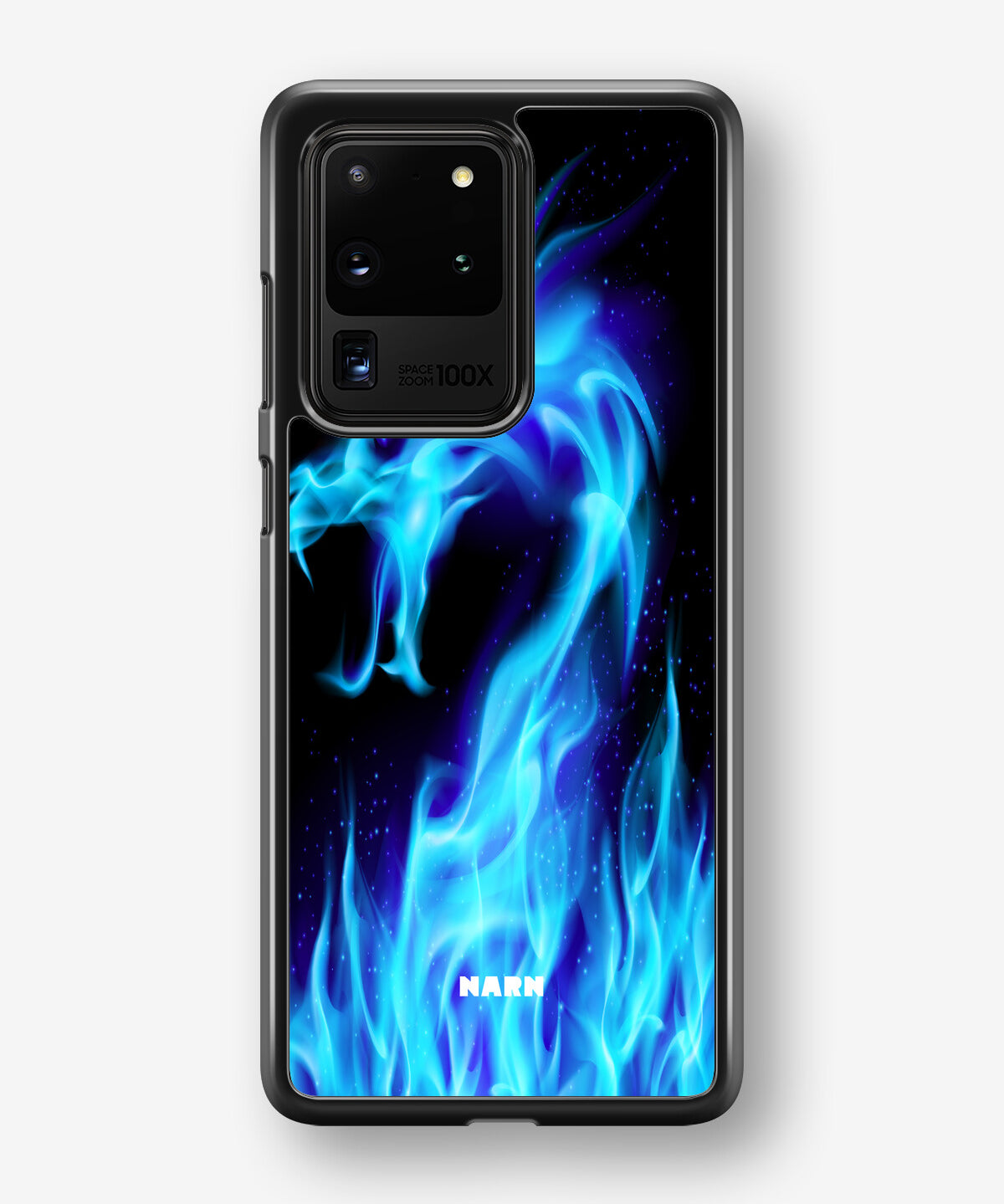 Samsung Galaxy S20 Ultra Hard Case – Blue Flames Dragon - View 1