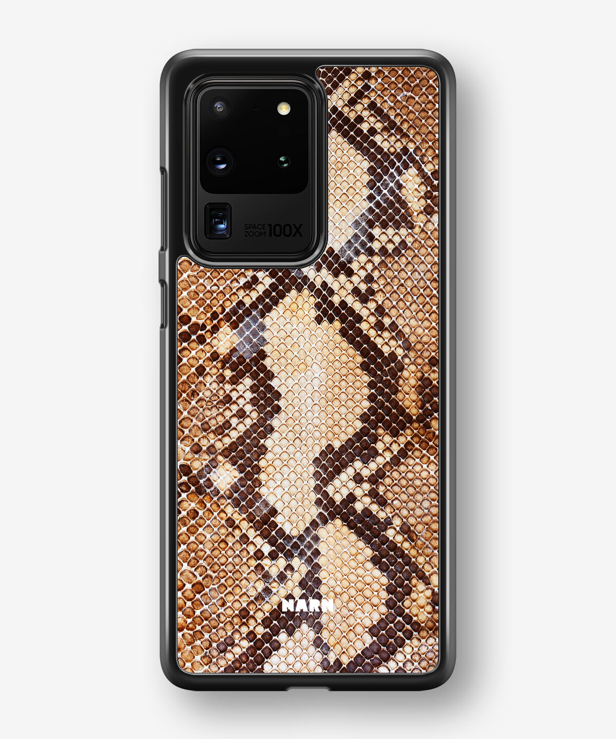 Samsung Galaxy S20 Ultra Hard Case – Brown Snakeskin - View 1