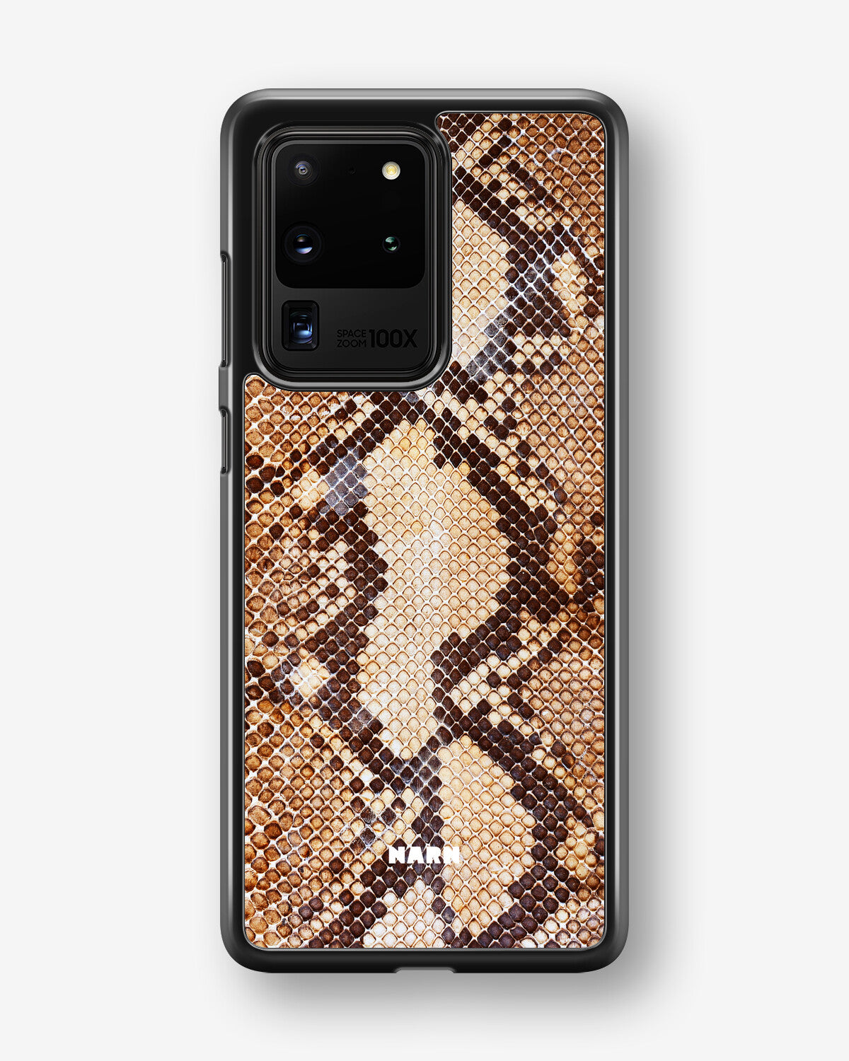 Samsung Galaxy S20 Ultra Hard Case – Brown Snakeskin - View 1