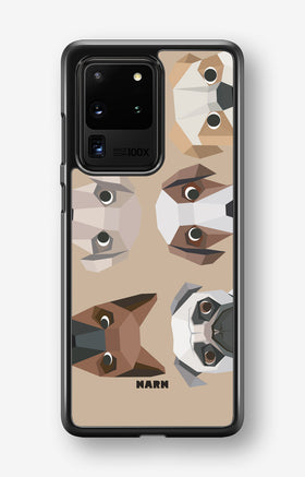 Samsung Galaxy S20 Ultra Hard Case – Cute Dogs - View 1