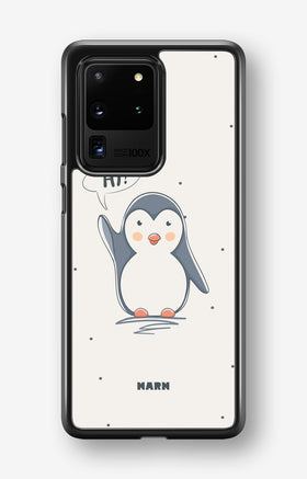 Samsung Galaxy S20 Ultra Hard Case – Cute Penguin - View 1