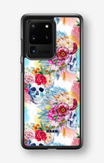Samsung Galaxy S20 Ultra Hard Case – Flowered Skulls - View 1